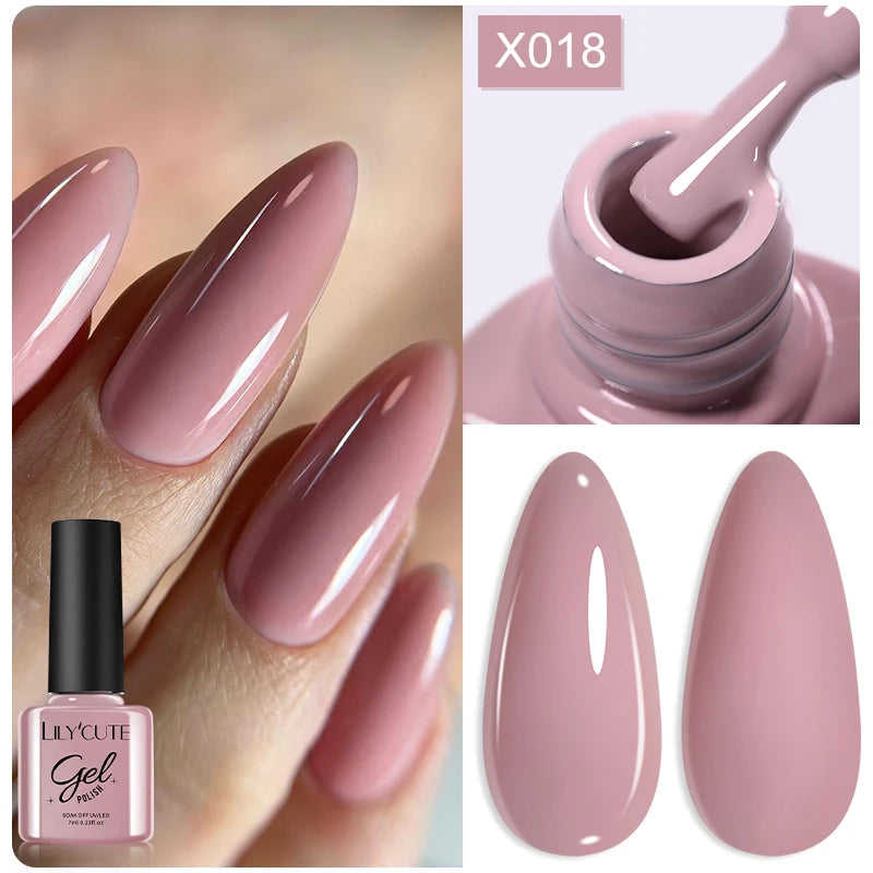 LILYCUTE 5ML Champagne Gold Reflective Glitter Liner Gel Nail Polish Bright Sparkling French Semi Permanent Nail Painting UV Gel