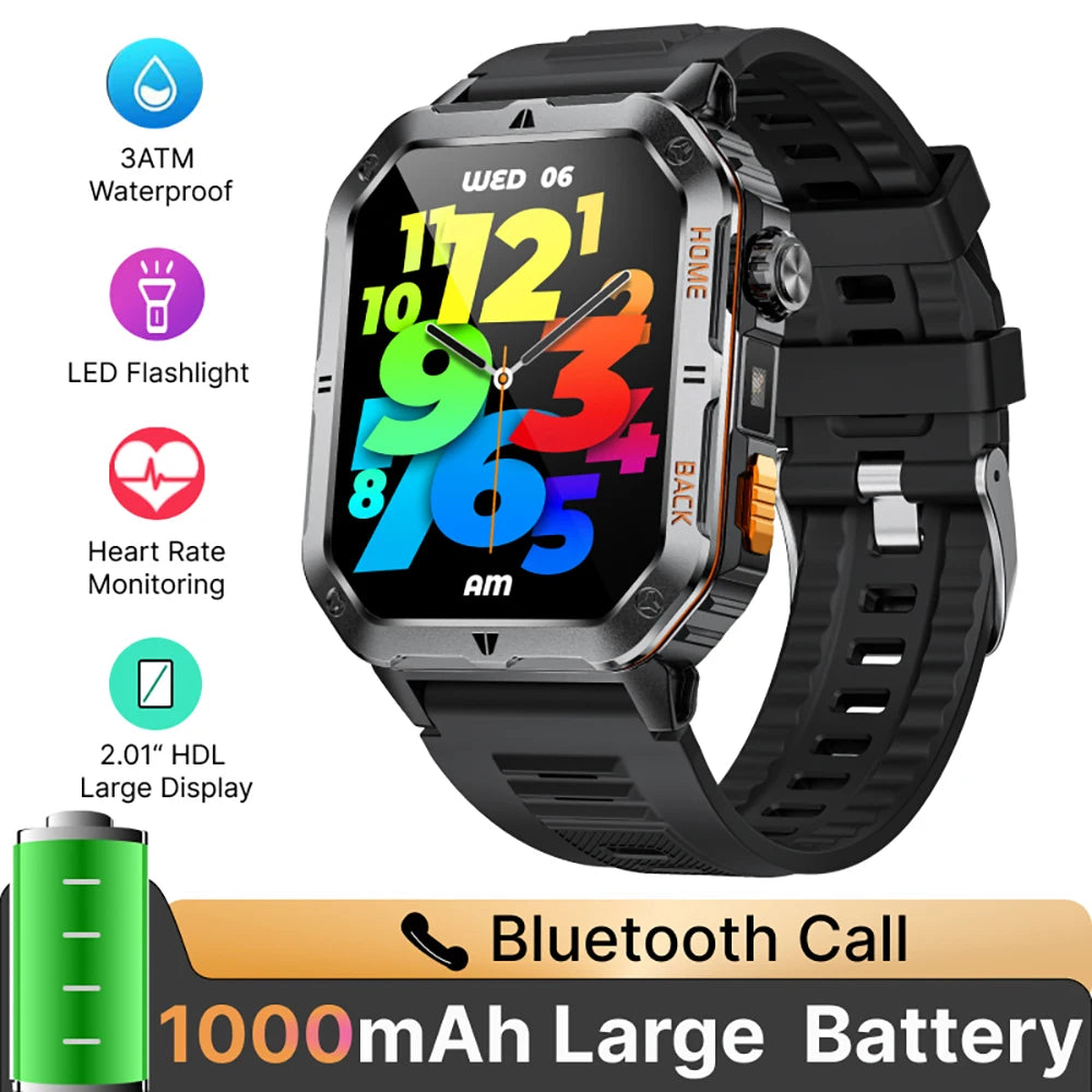 1000mAh Battery Sports Smart Watches for Man New High-End Smartwatch 2025 Android Electronics Clock Watch for IOS Android Phones