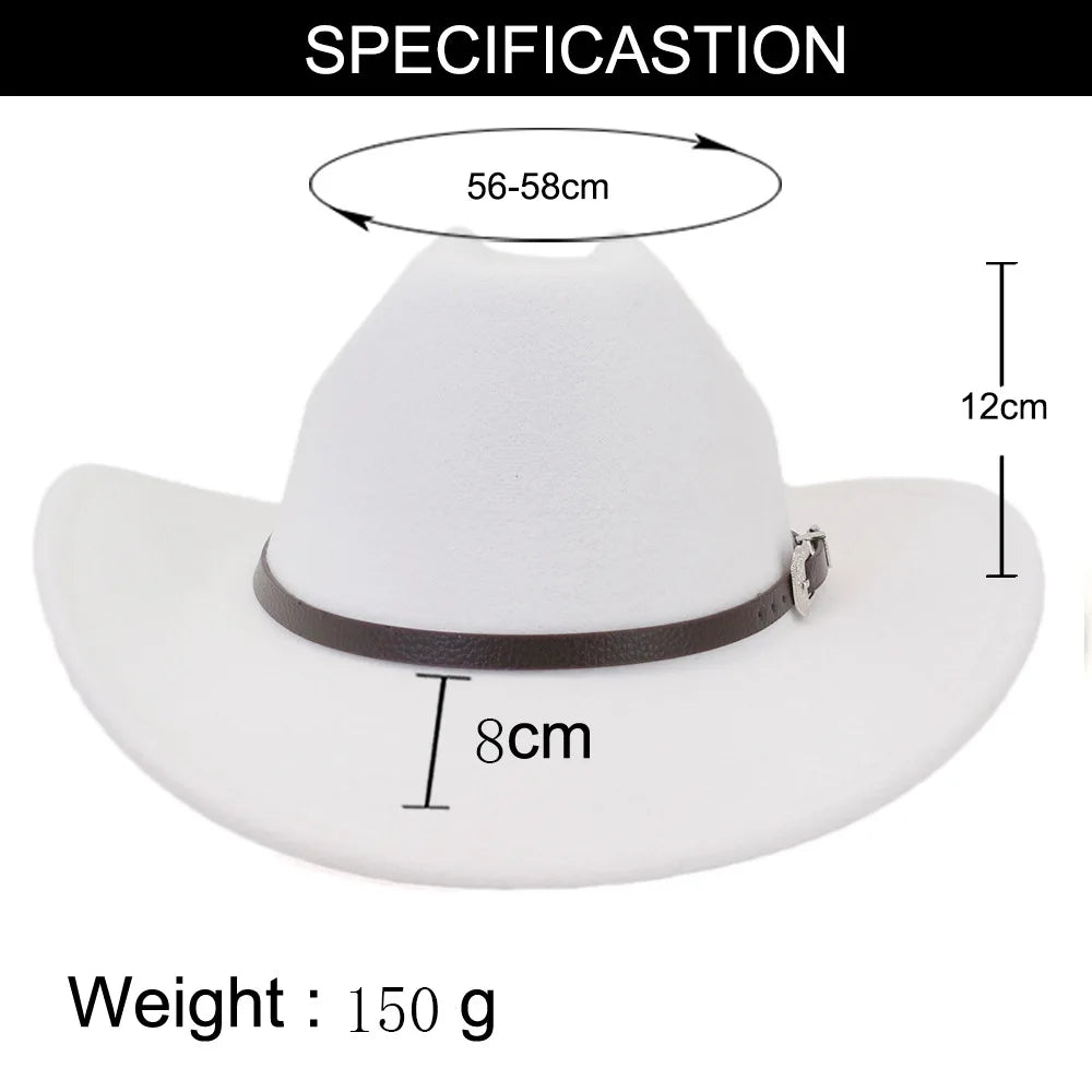 Vintage wool felt cowboy hat by Ansoff with wide brim and adjustable headband, ideal for outdoor riding and rodeo activities.