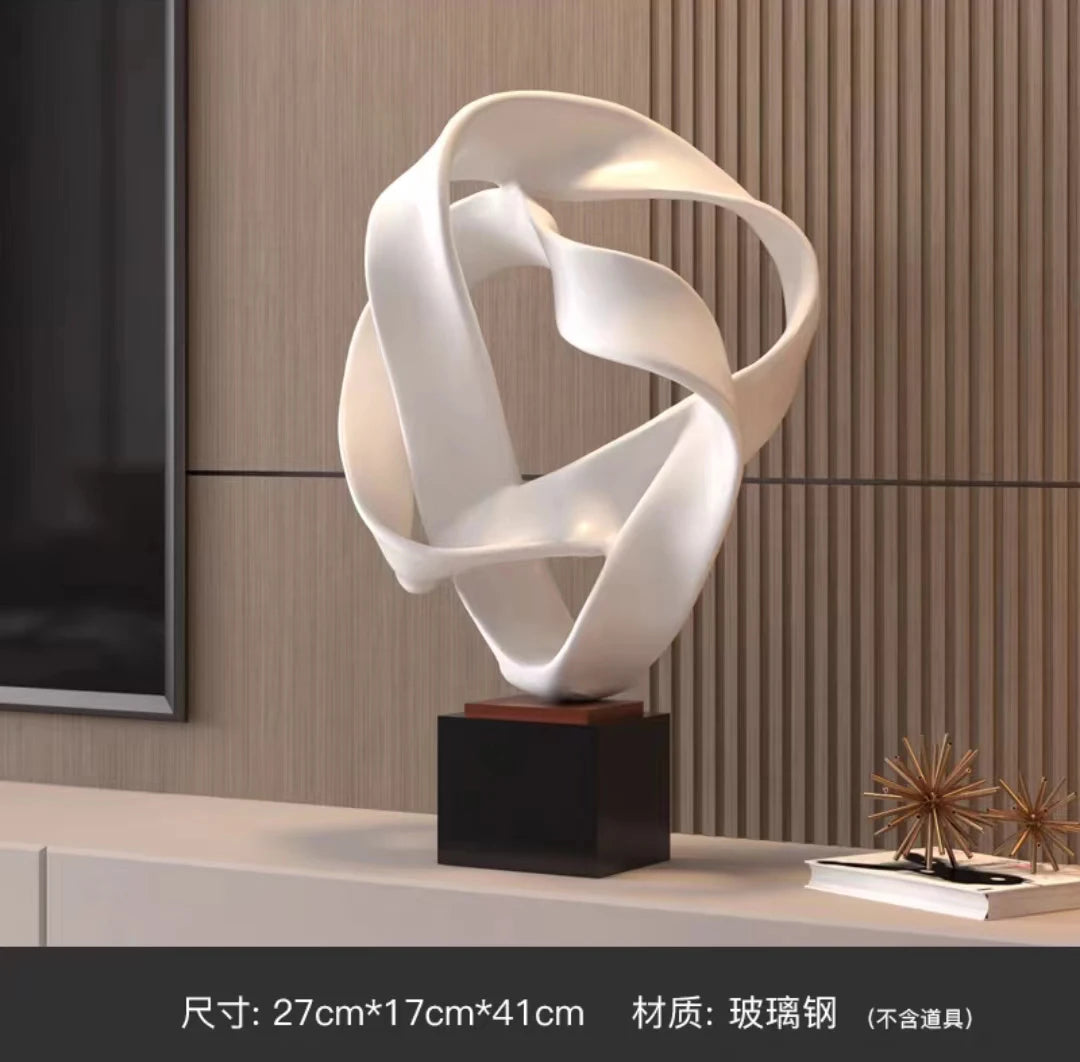 Modern minimalist geometric sculpture art abstract artwork living room decoration hotel model room decoration office