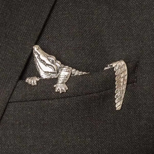 Ansoff creative crocodile, tiger, and octopus animal brooches for men and women, vintage-style jewelry for suits and coats.