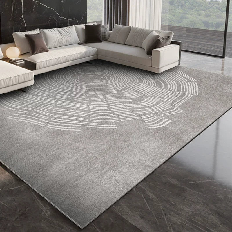 VIKAMA 2026 Light Luxury Living Room Carpet Non-Slip Washable Floor Mat for Sofa Bedroom Cloakroom Home Decor