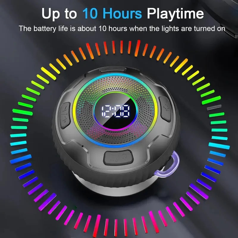 2026 Wireless Speaker S5 IPX7 Waterproof ENC Speakers IPX7 Waterproof Built-in Mic 10 hours Bluetooth Shower Speakers subwoofer
