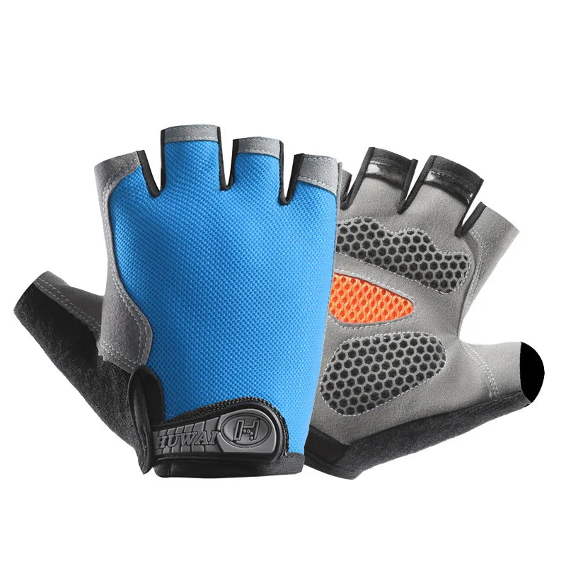 Gym Gloves Fitness Training Fingerless Women Men Bodybuilding Exercise Sports Gloves for Cycling Bicycle Anti Slip Breathable