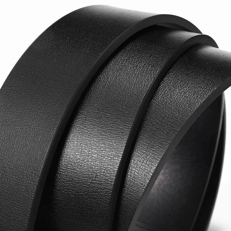 Ansoff men's genuine leather belt with automatic metal buckle, luxury strap, stylish and high-quality for men's fashion.