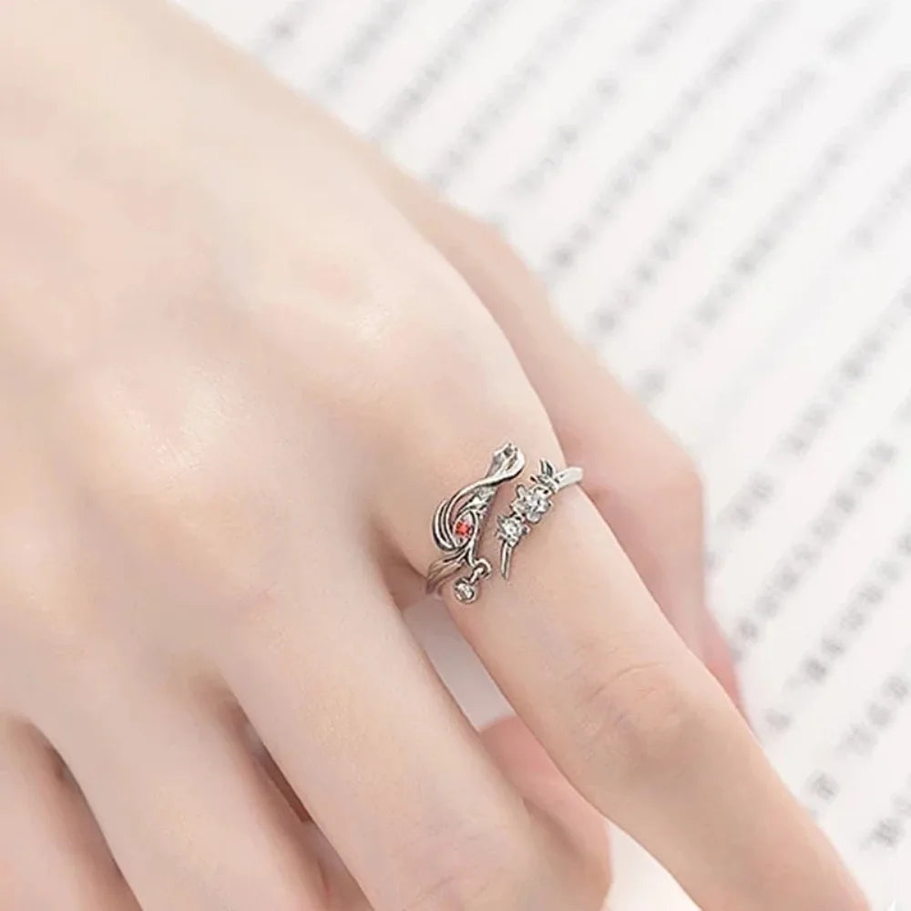 2024 Unique Punk Fashion Personality Retro Style Three-dimensional Ring European Pattern Artificial Ring Jewelry Wholesale