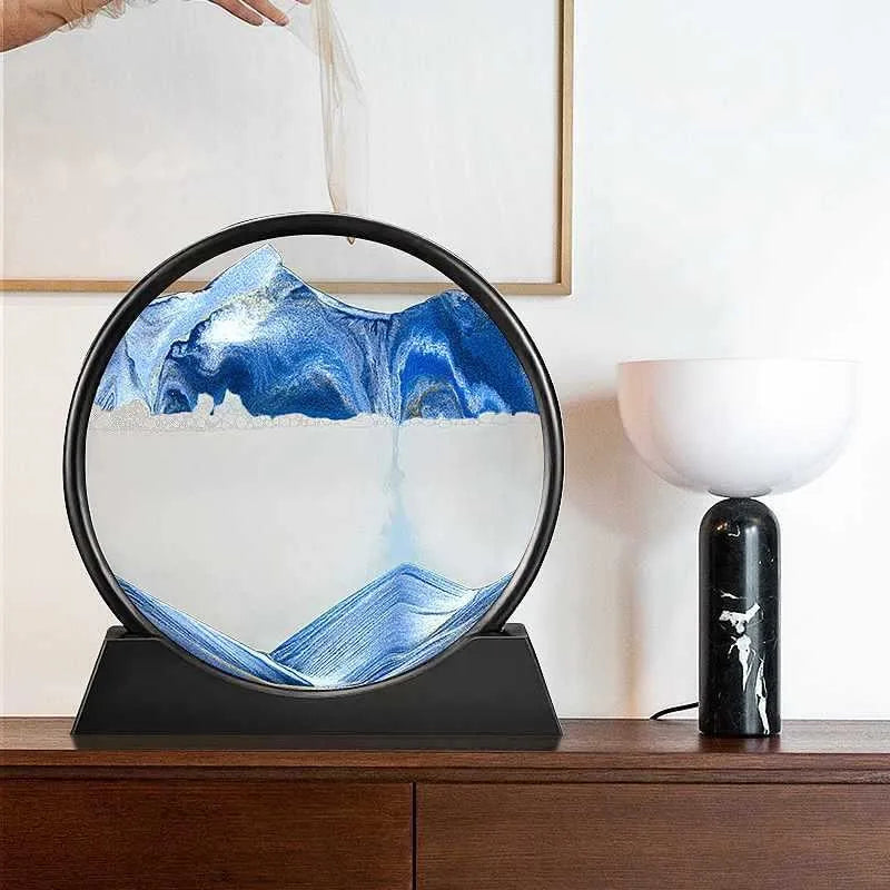  Dynamic Sand Art - Hypnotic 3D Design with Moving Sand for Creative Painting and Sculpture -Home or Office Desktop Decoration