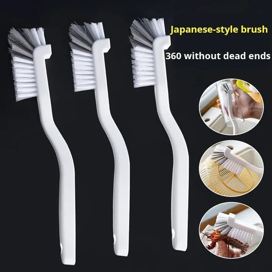 Ansoff Japanese sink and motorcycle cleaning brush with long handle and elbow design for cleaning tail holes and crevices.