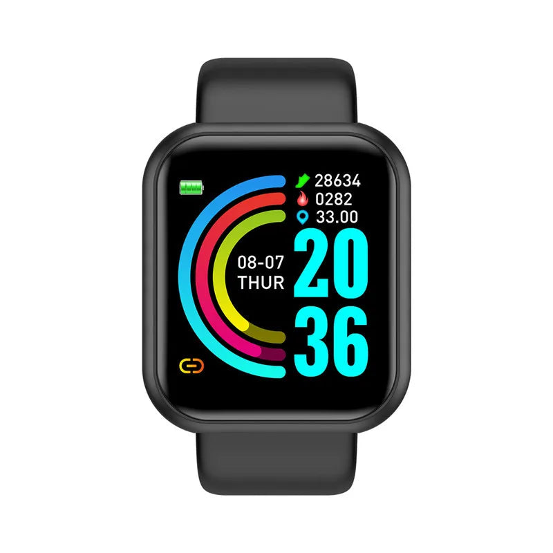 Sports Smartwatch Women Bracelet Men Smart Watch connected Music Control Player Fitness Step Sleep Monitor Y68 D20 Alarm Clock - Acros