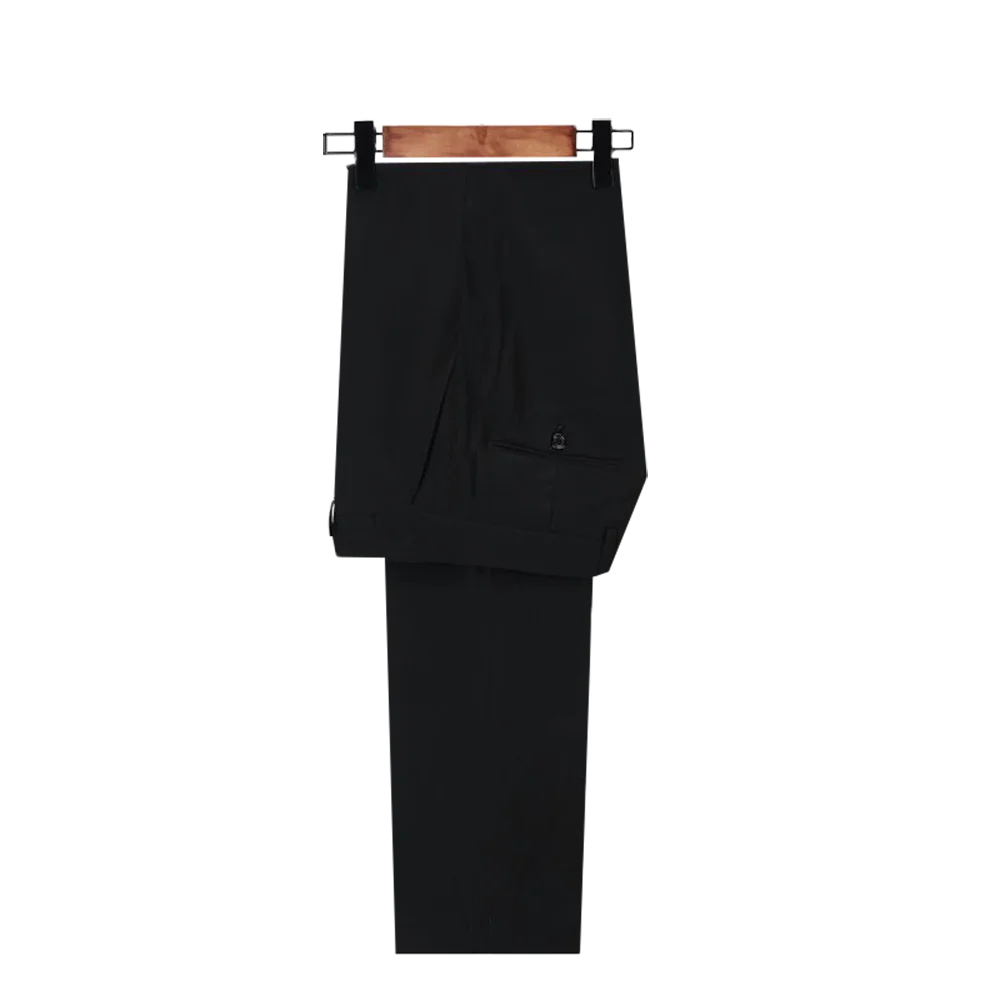 Elegant men's diamond beaded velvet tuxedo by Ansoff, featuring a single-breasted design and tailored for wedding or formal occasions.