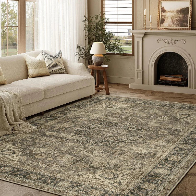 VIKAMA Nordic Light Luxury Large Carpet Living Room Sofa Tea Table Carpet Bedroom Bedside Carpet Modern Simple Home Decoration