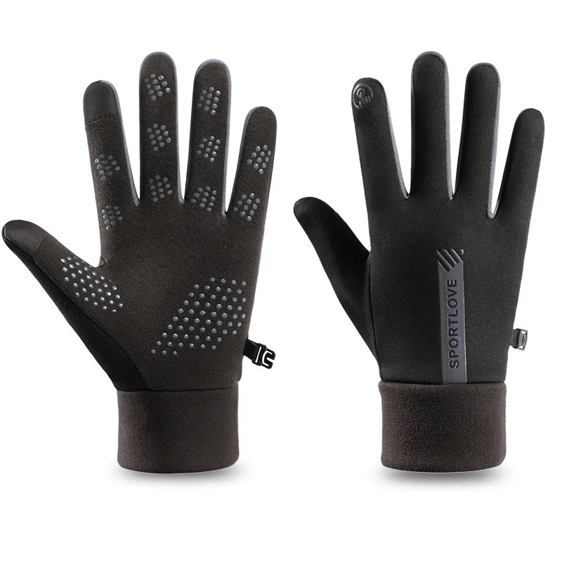 Winter Gloves Women Cycling Bike Thermal Fleece Cold Resistance Wind Waterproof Bicycle Warm Outdoor Running Skiing Mittens - Acros