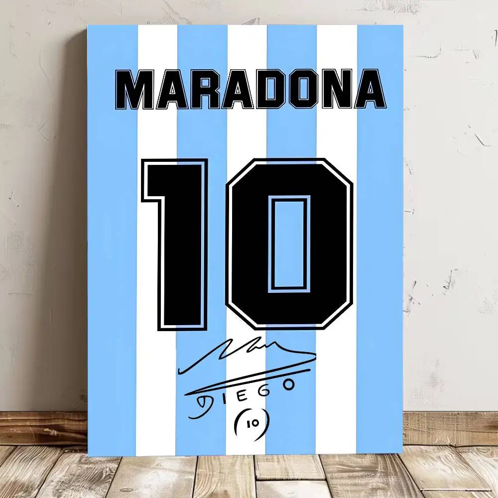 High-quality waterproof football jersey name poster by Ansoff, wall art sticker for bar or living room decor.