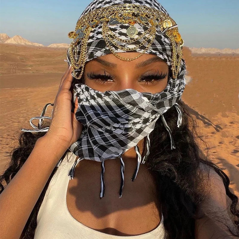 Unisex Scarf Tactical Arab Scarf Men Fashion Lightweight Hijab Scarf Spring Army Plaid Head Scarf Keep Warm 2020 New Hot Sale