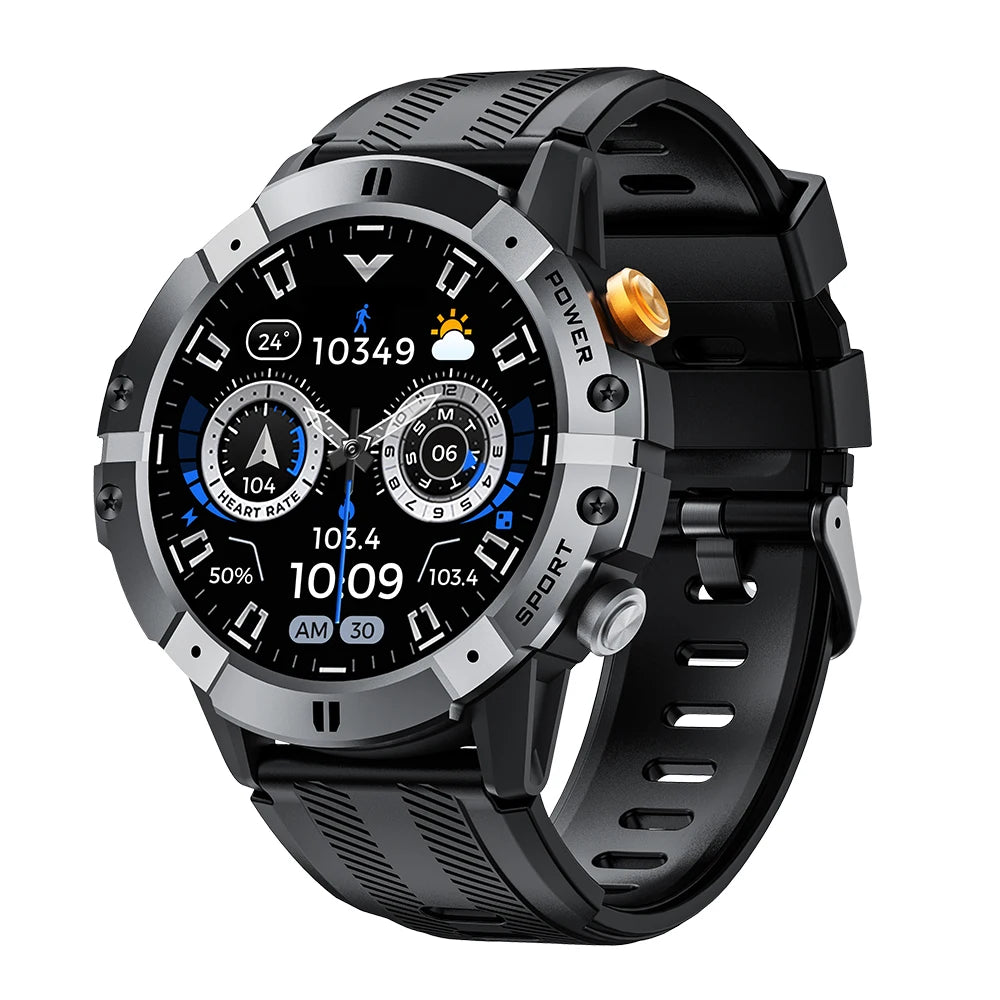 Outdoor Military Smart Watch Bluetooth Call Smartwatch Fitness Clock IP68 Waterproof Sports Men's Watches for IOS Android 2025