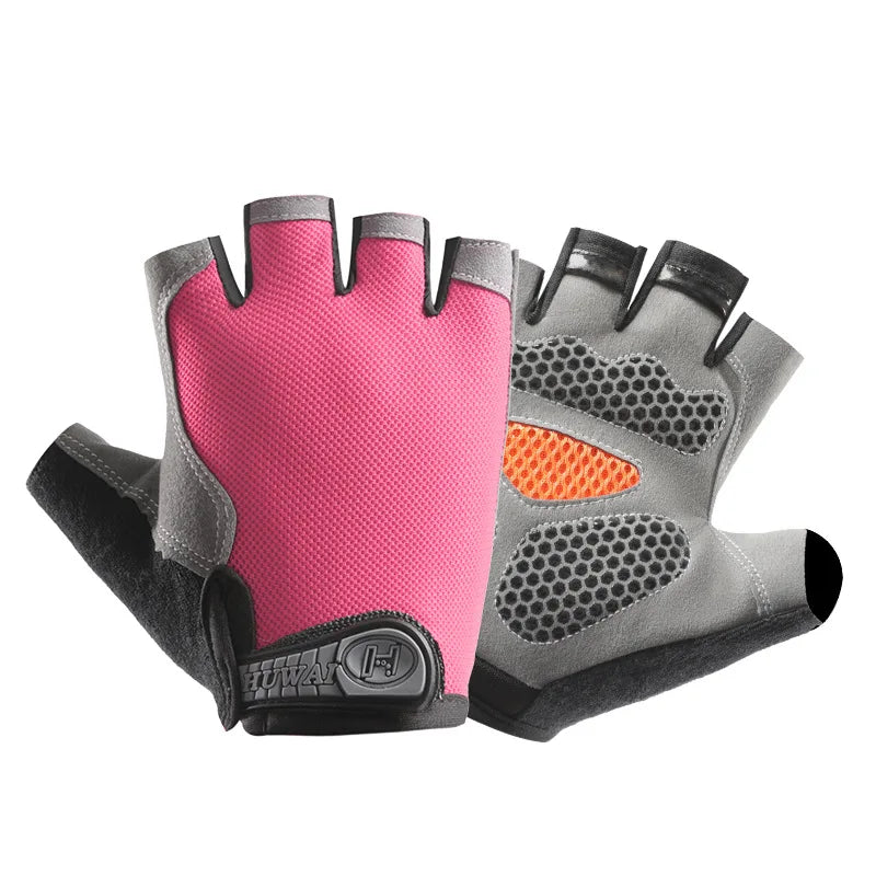 Gym Gloves Fitness Training Fingerless Women Men Bodybuilding Exercise Sports Gloves for Cycling Bicycle Anti Slip Breathable