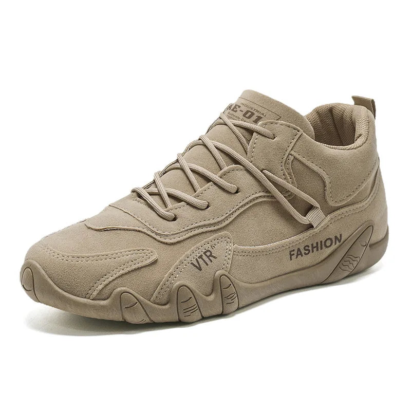 Ansoff men's breathable non-slip work shoes, stylish outdoor sneakers with flat soles, ideal for walking and skateboarding.