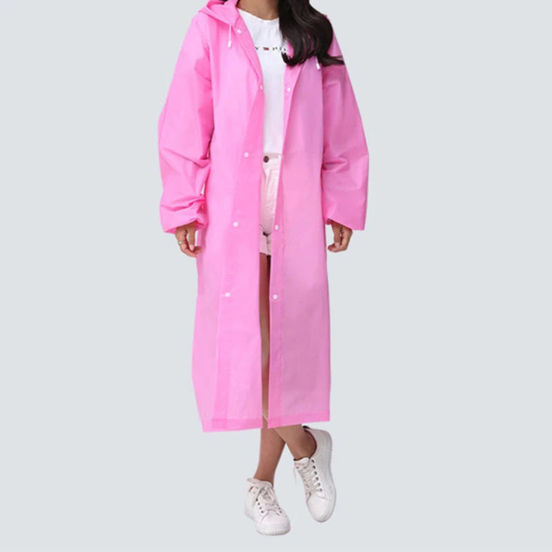 Fashion Adult Raincoat Thickened Waterproof Kids EVA Rain Coat Clear Transparent Suit Raincoats Tour Waterproof Rainwear
