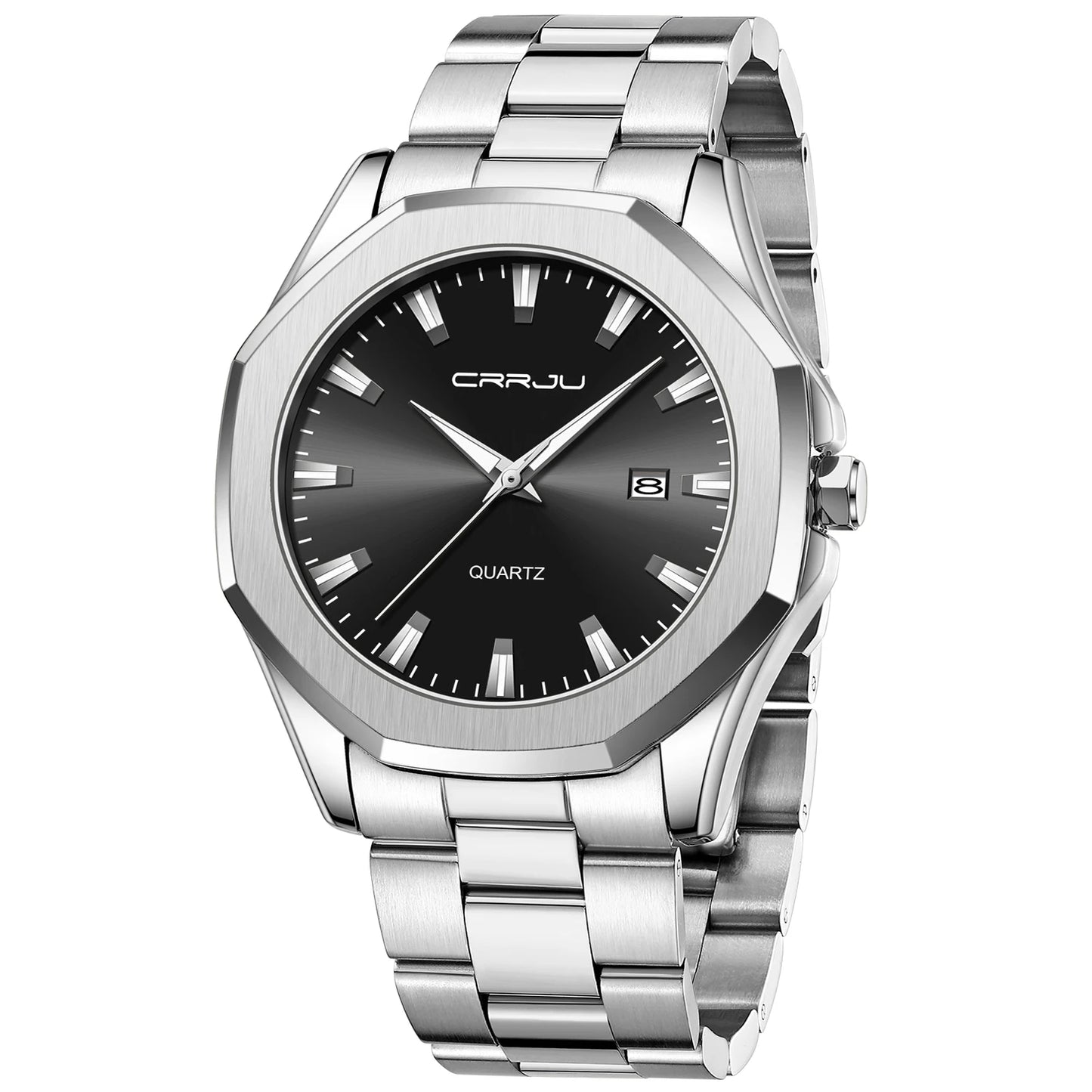 Watches for Men Classic with Date Business Dress Luxury Waterproof Luminous Mens Wrist Watch Analog Stainless Steel Men Watch - Acros