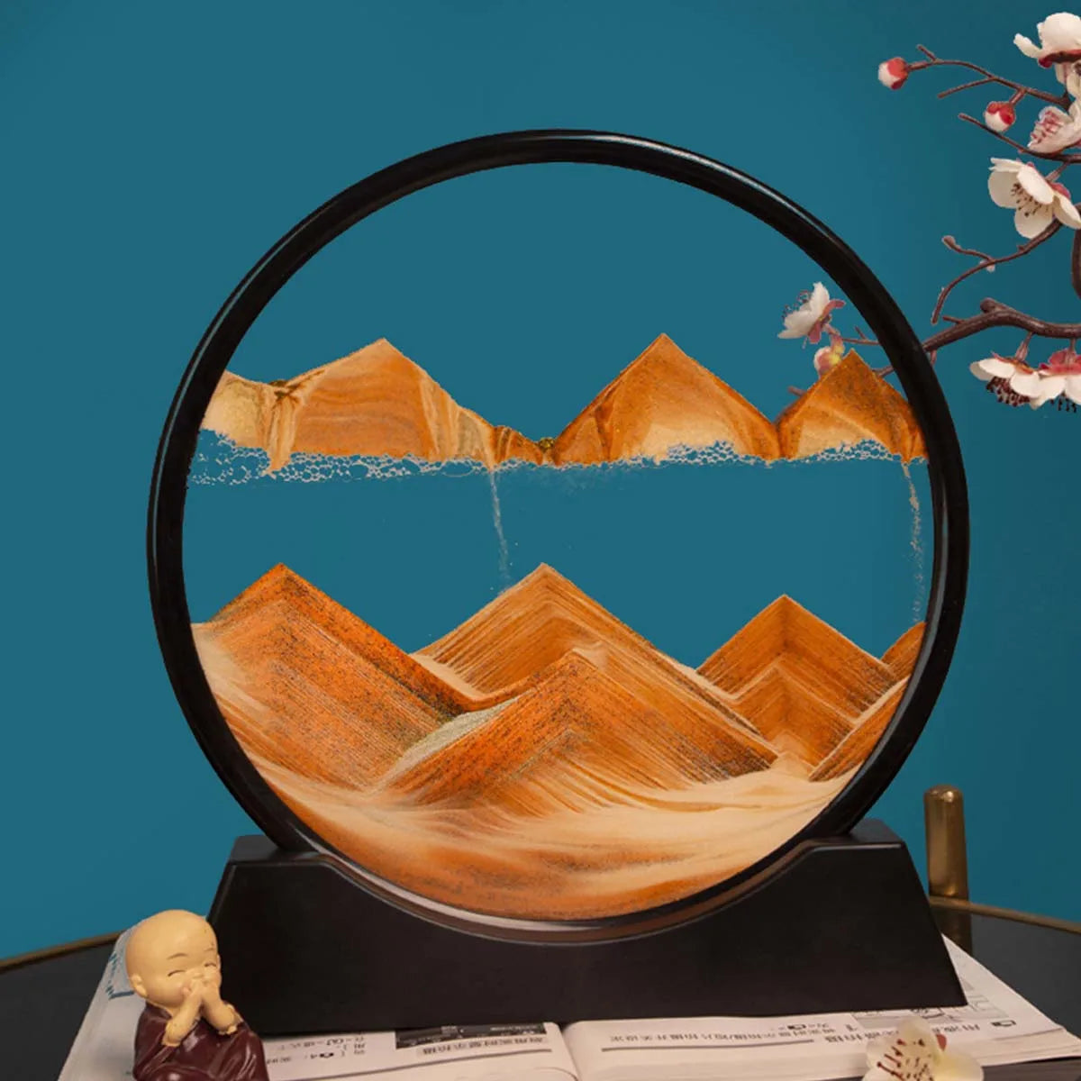  Dynamic Sand Art - Hypnotic 3D Design with Moving Sand for Creative Painting and Sculpture -Home or Office Desktop Decoration
