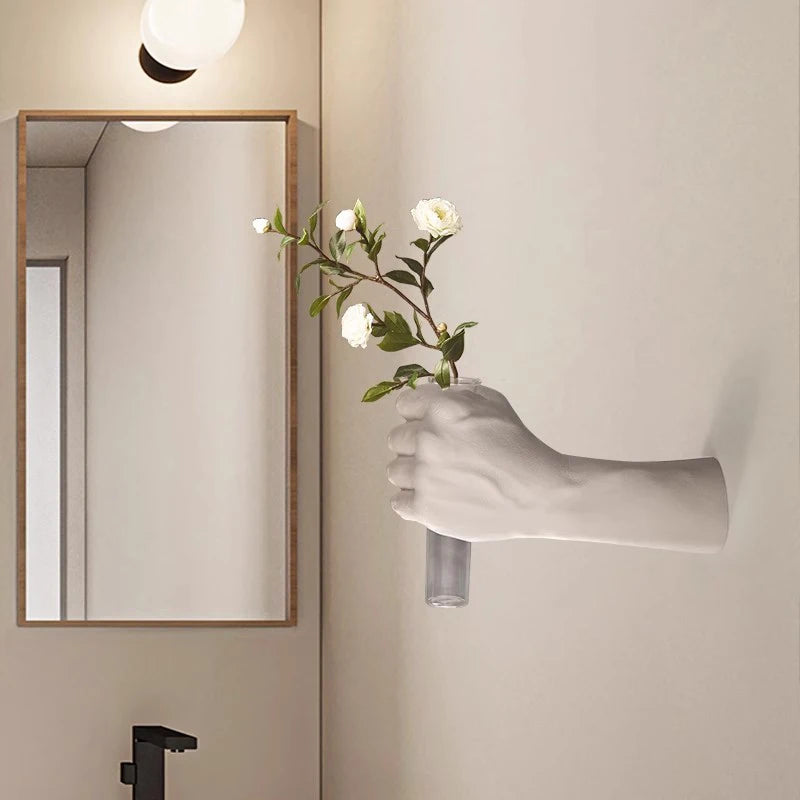 Wall Vase Modern Living Room Decoration Vases Creative Art Accessories Design Vase Aesthetic Home Ornament Vases Small Sculpture