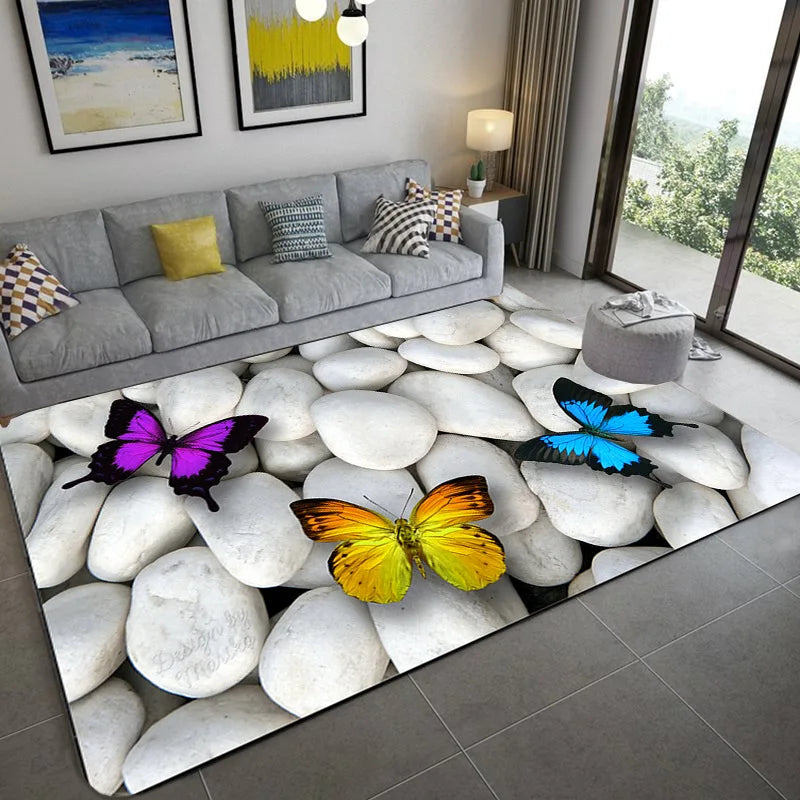 Nordic 3D Printed Large Carpet Space Series Floor Mat Living Room Home Decor Bedroom Rug Prayer Upholstery