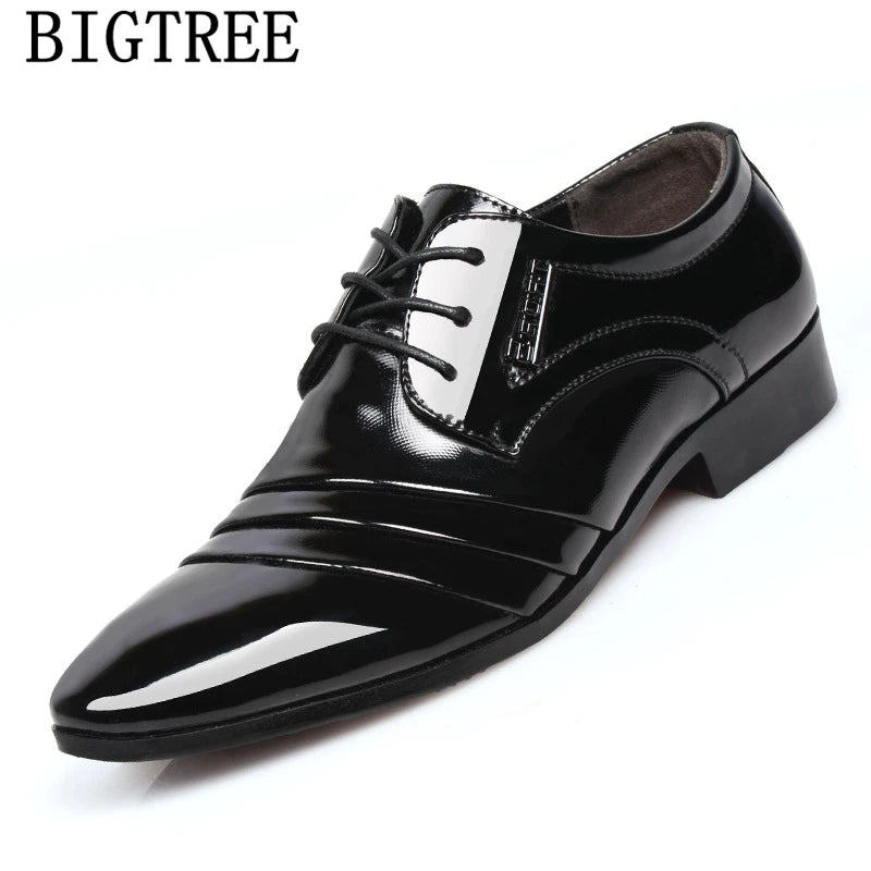Ansoff men's formal Oxford shoes featuring classic design, suitable for wedding, office, and dress occasions.