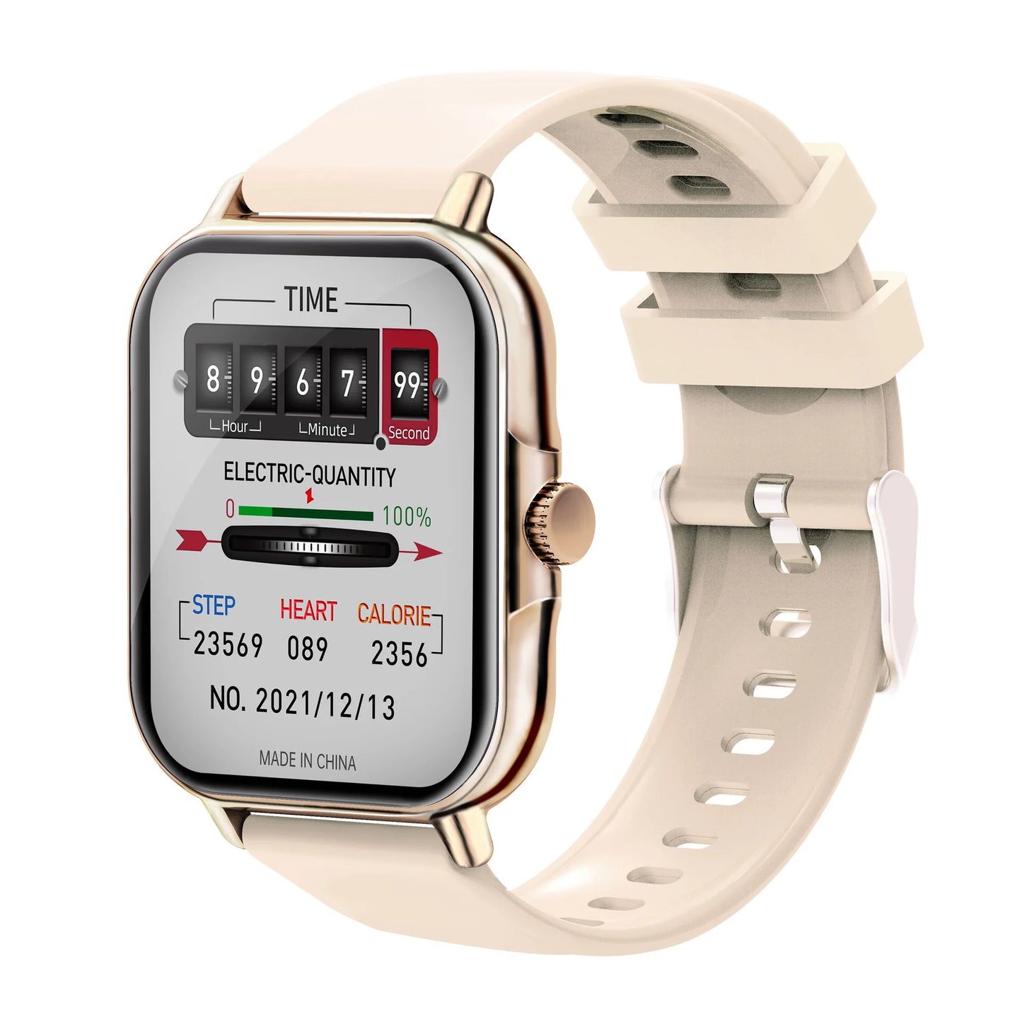 2025 2.01'' Smart Watch BT Call Play Music Heart Monitor Smartwatch Fitness Clock Digital Sports Watches for Men Women Android