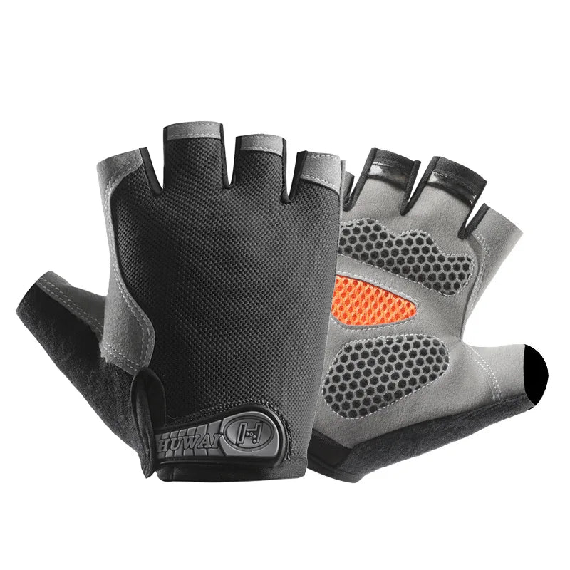 Gym Gloves Fitness Training Fingerless Women Men Bodybuilding Exercise Sports Gloves for Cycling Bicycle Anti Slip Breathable