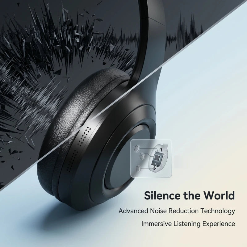 Bluetooth 5.3 Headsets Gaming Headphones Dual Mode Wireless Earphones Foldable Noise Reduction Music Headsets For iPhone Xiaomi