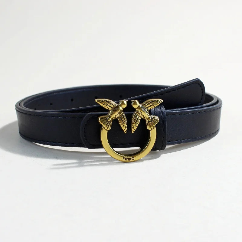 Fashionable women's leather casual belts by Ansoff, featuring 26 trendy European and American styles with unique designs.