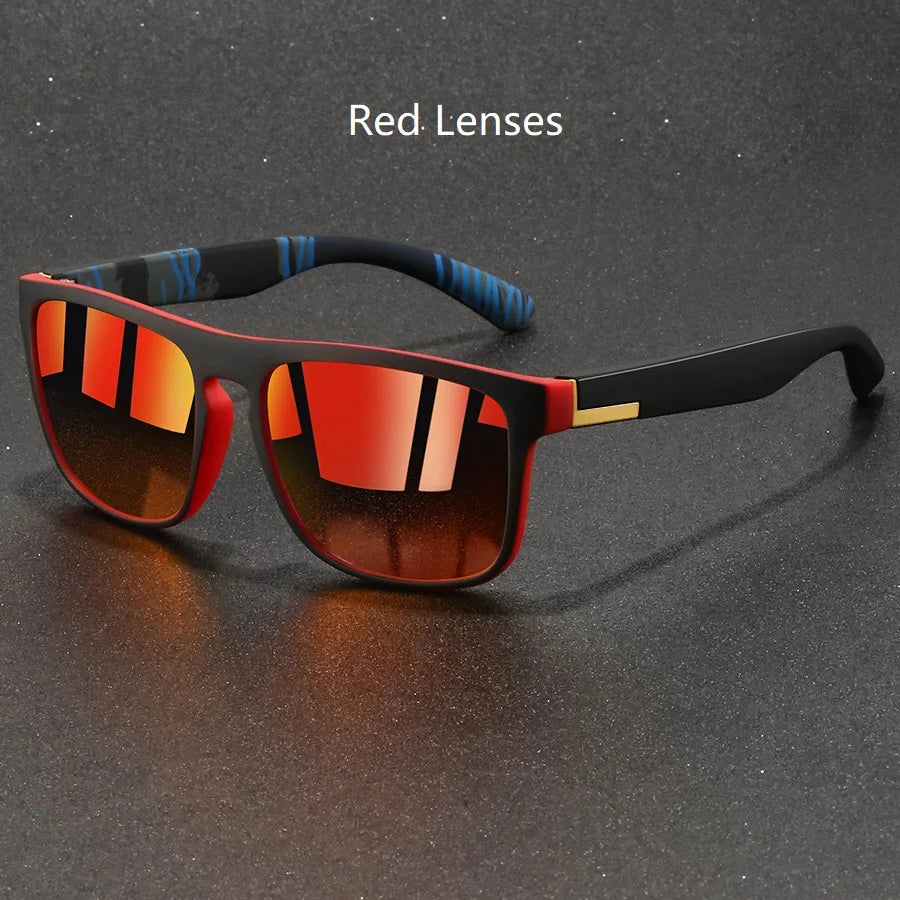 Fashion Vintage Square Sunglasses Men Women Fishing Driving Man Luxury Brand Designer Sun Glasses Anti-Glare Retro Eyewear - Acros