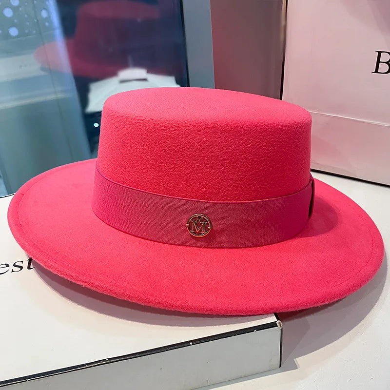 Elegant Ansoff fedora hat for women and men with ribbon band, suitable for weddings, jazz, and stylish dress occasions.