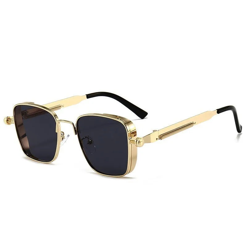 2025 Polarized Sunglasses Men High End Handsome Driving Special Anti UV High Quality Metal Punk Fashion Trends Sunglasses - Acros