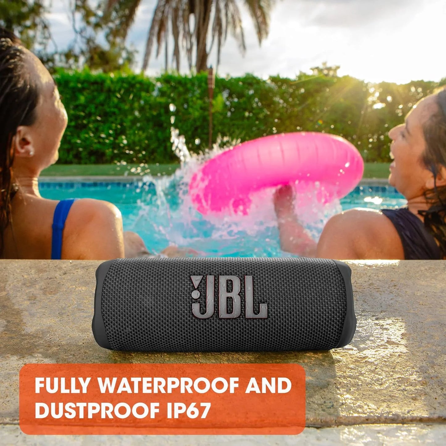 JBL Flip 6 Portable Bluetooth Speaker, Powerful Sound & Deep Bass, IPX7 Waterproof, 12H Playtime, JBL PartyBoost Home Outdoor