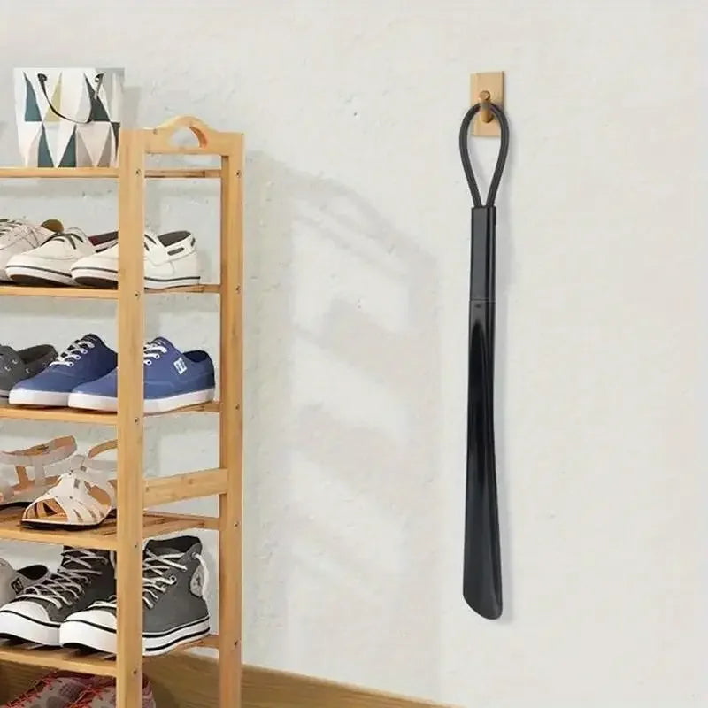 1pc Extra long flexible plastic shoe horns do not require bending durable shoe spoons for pregnant women wearing shoe assistants - Acros