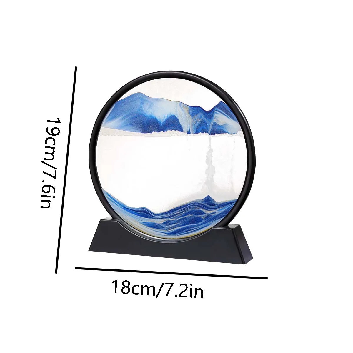  Dynamic Sand Art - Hypnotic 3D Design with Moving Sand for Creative Painting and Sculpture -Home or Office Desktop Decoration