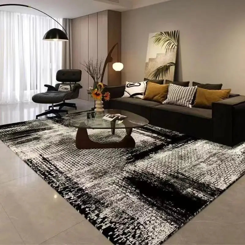 Nordic Light Luxury Large Carpet for Living Room Geometric Bedroom Area Rugs Washable Outdoor Balcony Floor Mat Lounge Sofa Rug