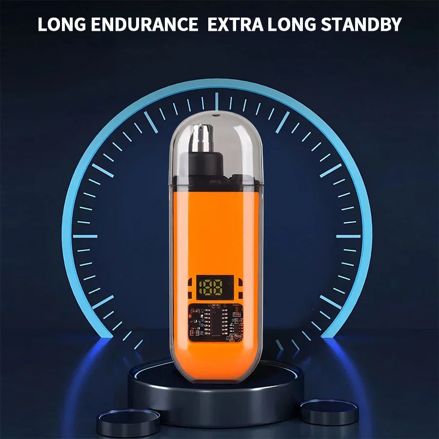 2 In 1 Electric Portable Ear And Nose Hair Trimmer Clipper 2024 Professional Painless Portable Eyebrow For Men - Acros