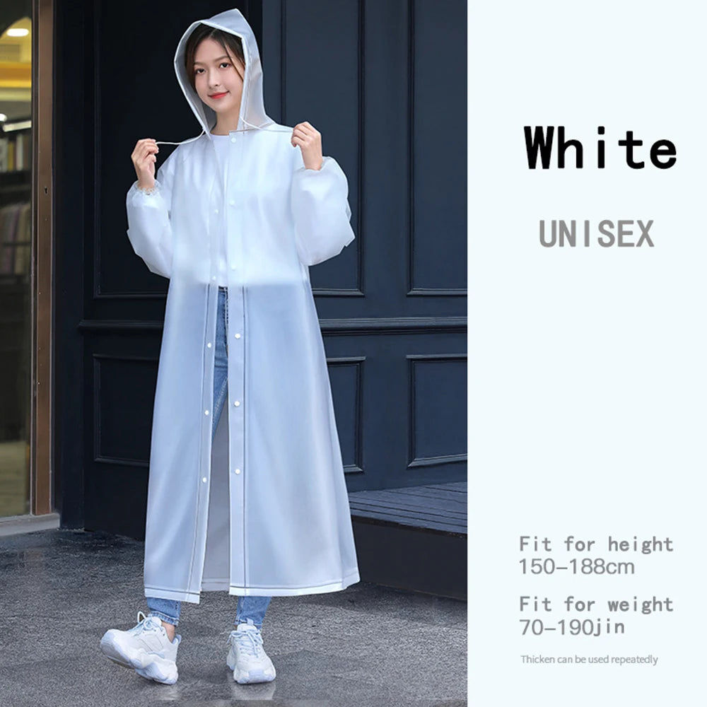 High Quality 1piece EVA Unisex Raincoat Thickened Raincoat Women Waterproof Men Camping Waterproof Rainwear Suit