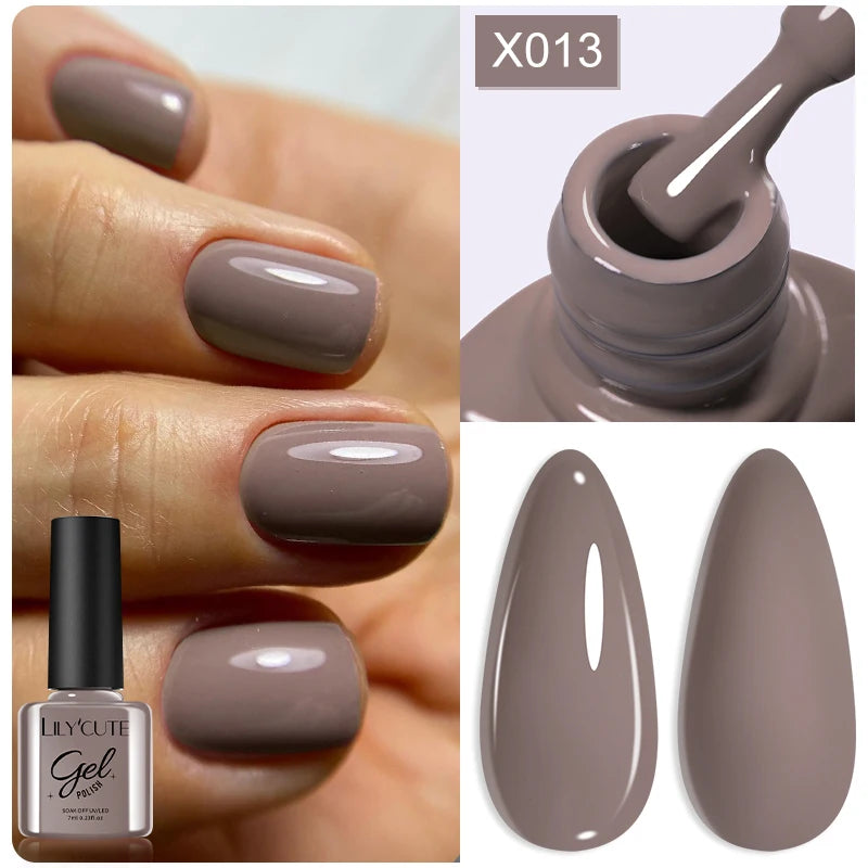 LILYCUTE 5ML Champagne Gold Reflective Glitter Liner Gel Nail Polish Bright Sparkling French Semi Permanent Nail Painting UV Gel