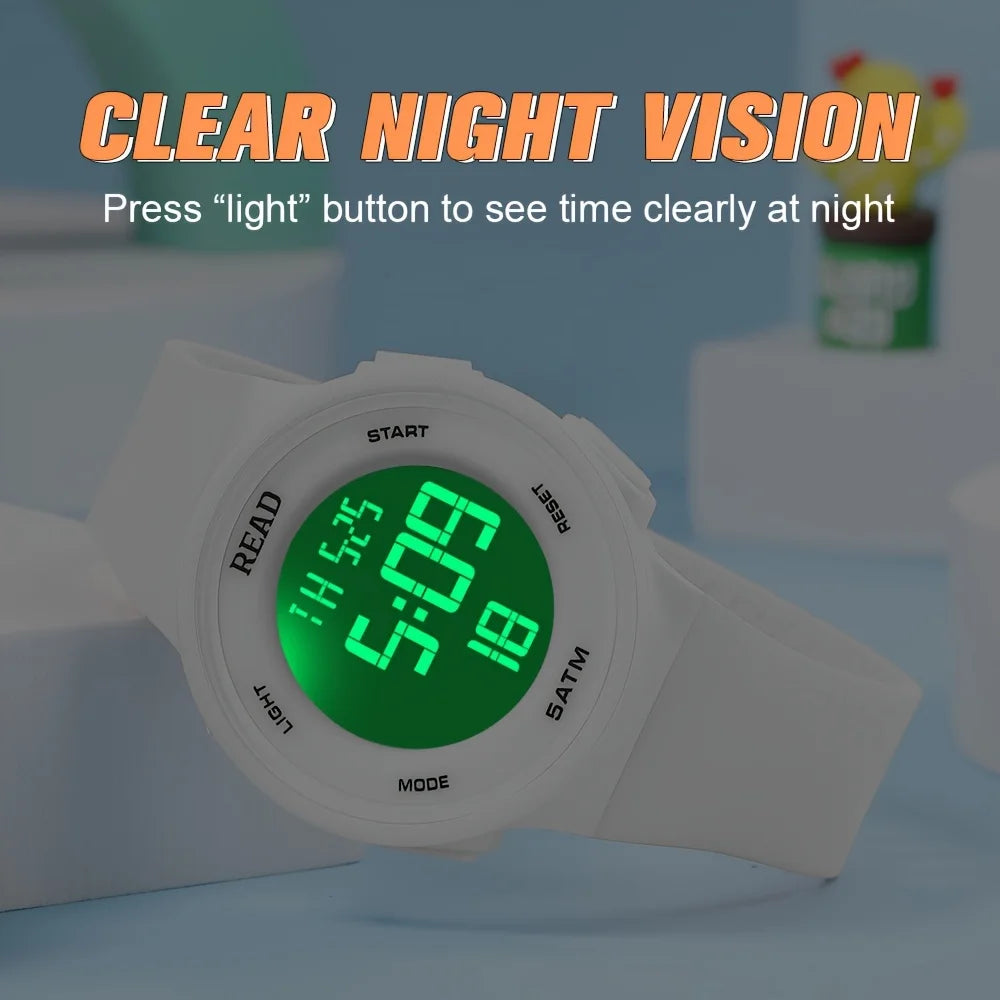 Watches for Women, Fashion Watch With High-Resolution LED Definition Display, Waterproof Multi-Function Electronic Digital Watch - Acros