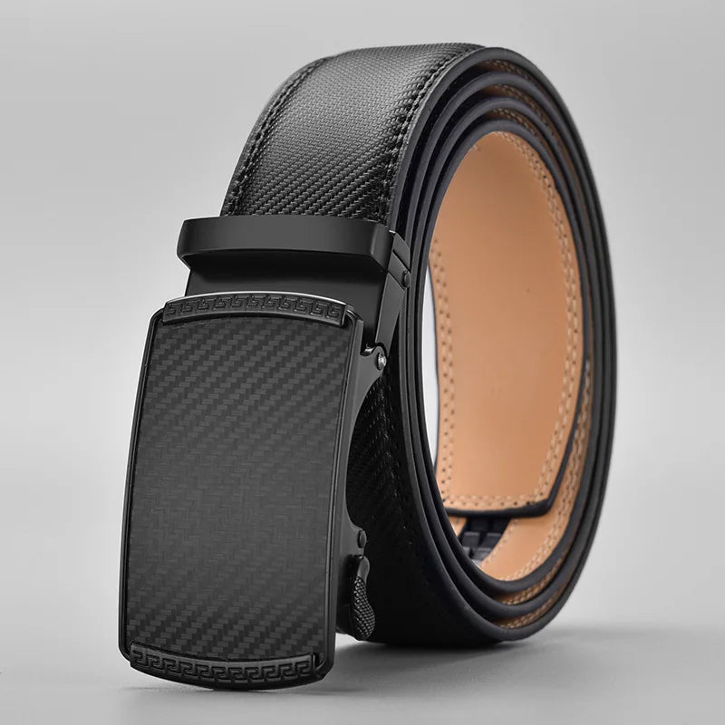 Genuine leather luxury men's and women's fashion belt by Ansoff, stylish business belt with sleek design and versatile wear.