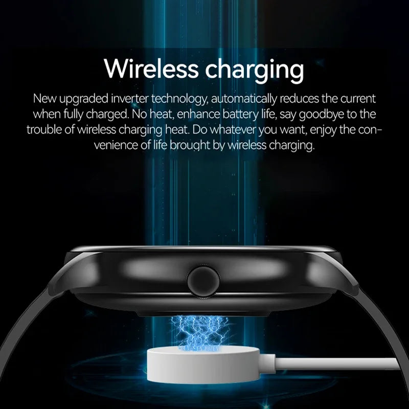 Ansoff fitness smartwatch for men and women with Bluetooth call, blood pressure monitor, and fitness tracking features.