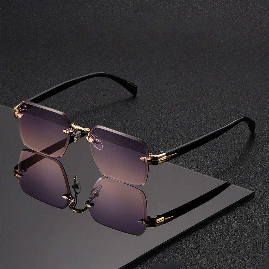 Classic Unisex Fashion Sunglasses Frameless Trendy Eyewear for Holiday Costume Suitable Best Gift for Festive Occasions - Acros