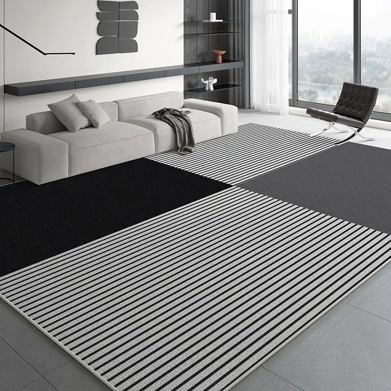 VIKAMA Minimalist And Luxurious Nordic Carpet Home Decor, Non-Slip And Stain-Resistant Floor Mats For Living Room And Bedroom