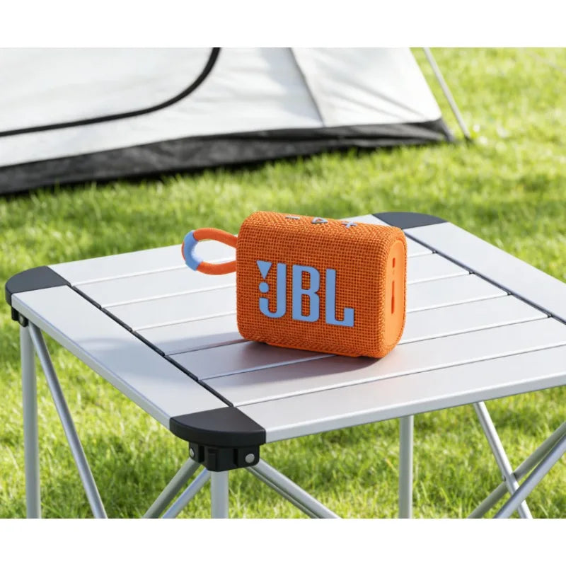 JBL GO3 Portable Bluetooth Speaker, IP67 Waterproof, Powerful Bass Mini Wireless Audio for Outdoor Home Daily Use
