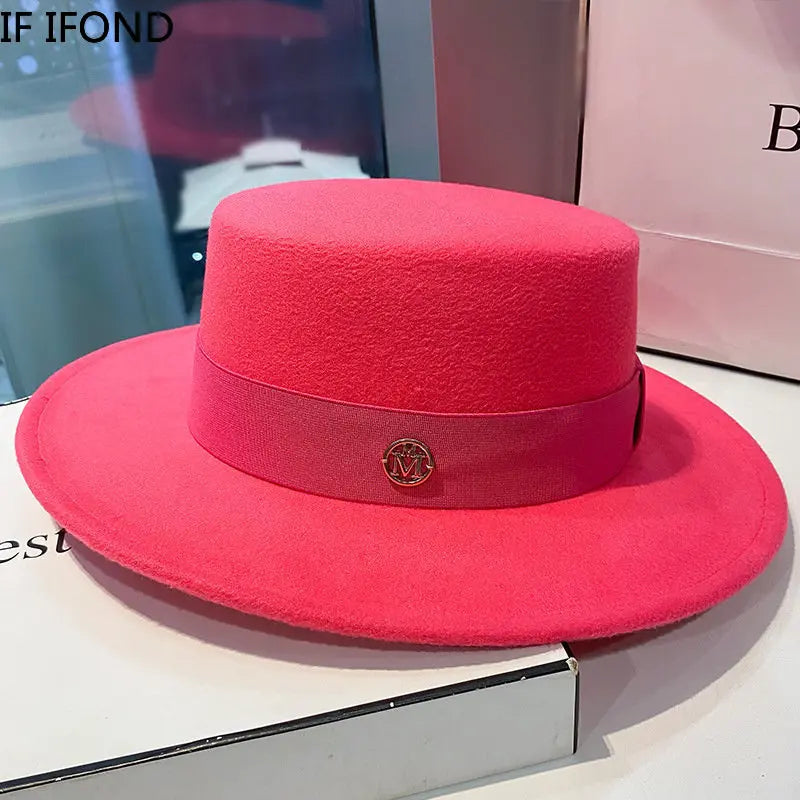 Elegant women's fedora hat by Ansoff featuring a ribbon band, suitable for wedding, church, or jazz fashion.
