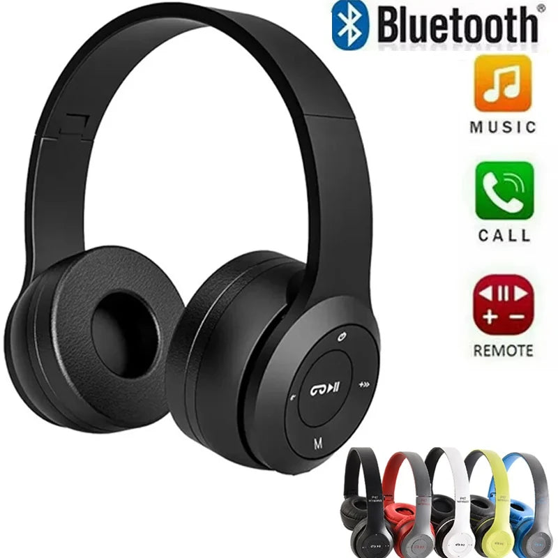 Wireless Headphones Bluetooth 5.0 Earphones Foldable HIFI 3D Stereo Bass Headset Sport Music Gaming Earphone For Phone Laptop PC