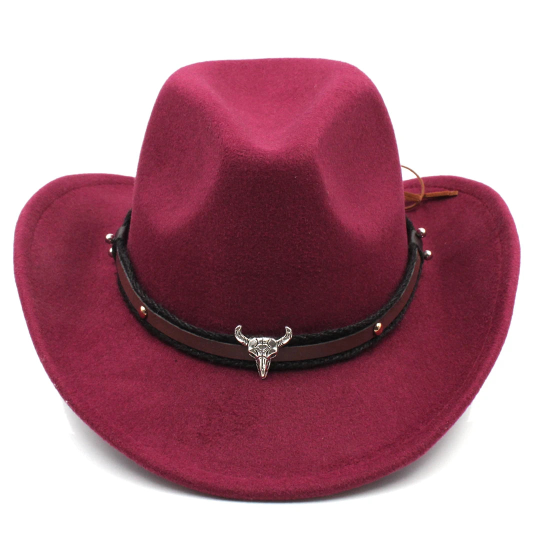 Unisex kids cowboy hat by Ansoff with western style, featuring a classic cowboy cap design perfect for costumes and parties.